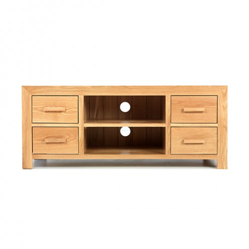 Cuba Oak Plasma TV Stand Lifestyle Furniture UK