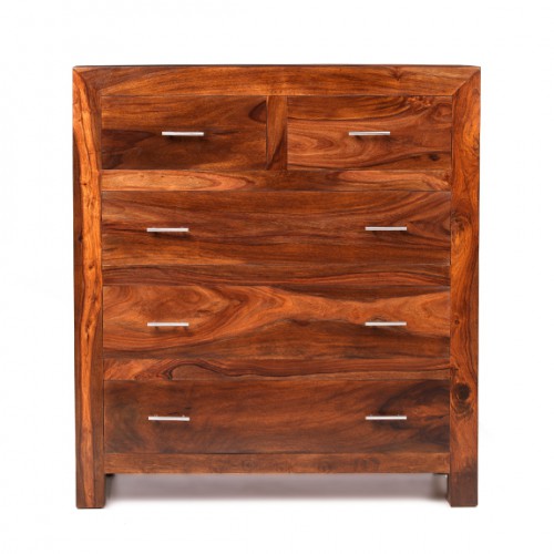 Cuba Sheesham 2 Over 3 Chest of Drawers
