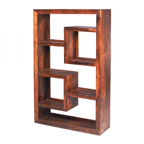 Kunigunde industrial online vintage geometric bookcase