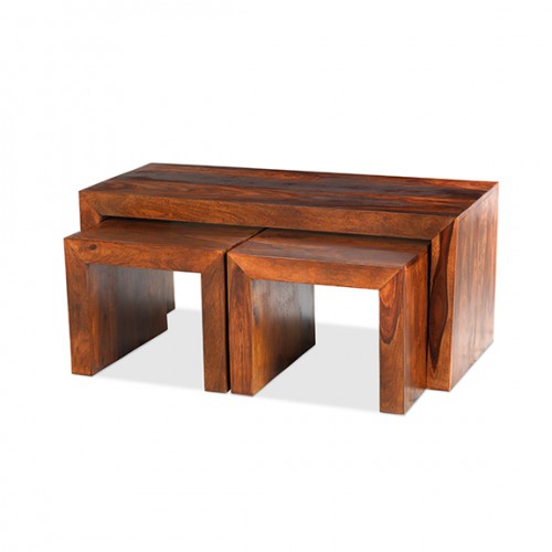 Cuba Sheesham Long John Coffee Table