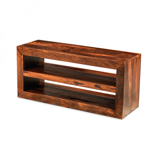 Cuba Sheesham Open Media TV Unit Lifestyle Furniture UK