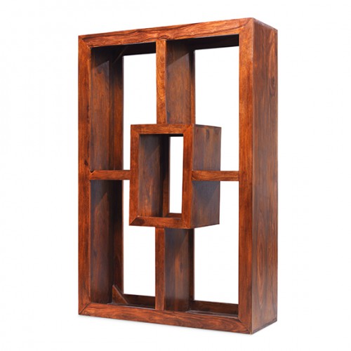 Cuba Sheesham Yoga Bookcase