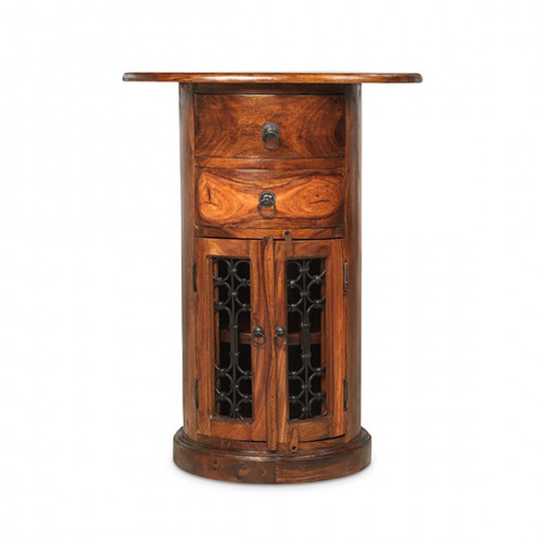 Jali Sheesham Oval Drum Chest