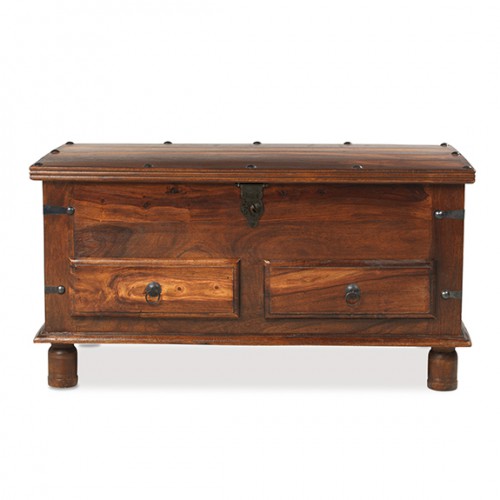 Jali Sheesham Thakat Coffee Trunk Box + Drawers