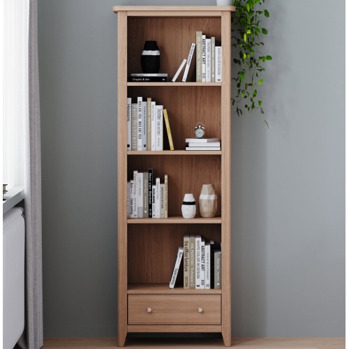 Harlyn Natural Oak Large Bookcase