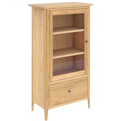 Saxbie Oak Glazed Bookcase