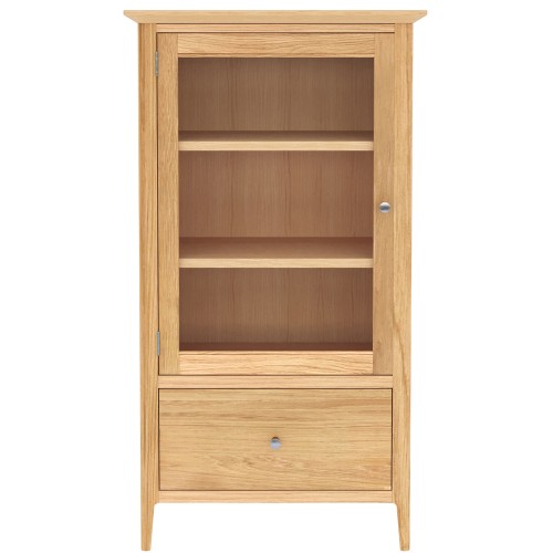 Saxbie Oak Glazed Bookcase