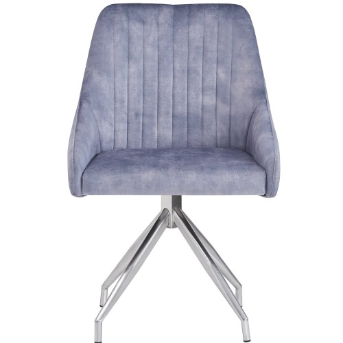 HUGO S Velvet Light Grey - Swivel SSS Legs
