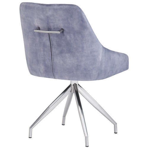 HUGO S Velvet Light Grey - Swivel SSS Legs