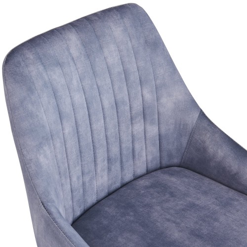 HUGO S Velvet Light Grey - Swivel SSS Legs