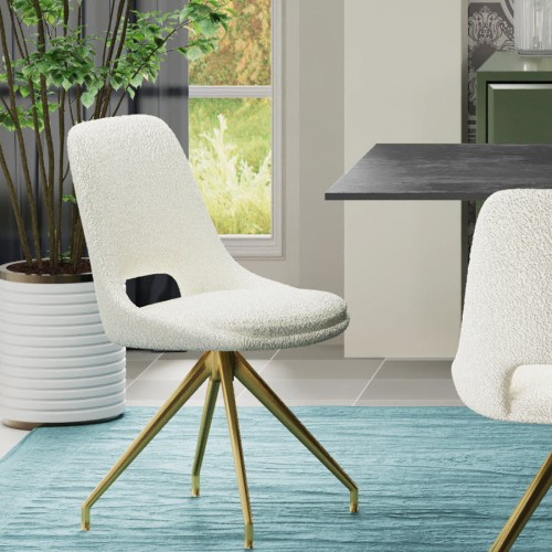 KASPER S Boucle Creamy - Swivel GSS Legs