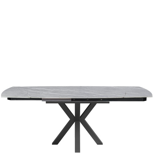 THEO Ceramic Argento Grey Matt Extending Dining Table (120/180cm)