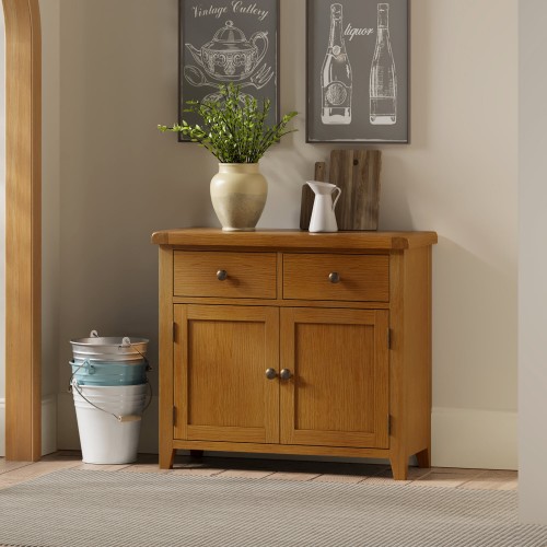 Barton Oak Living & Dining 2 Door 2 Drawer Sideboard