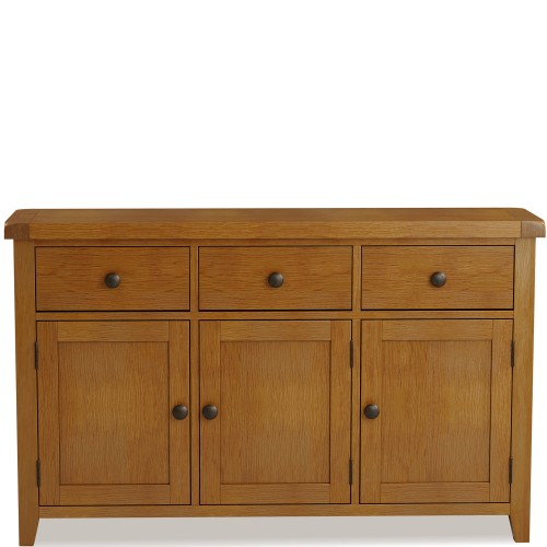 Barton Oak Living & Dining 3 Door 3 Drawer Sideboard