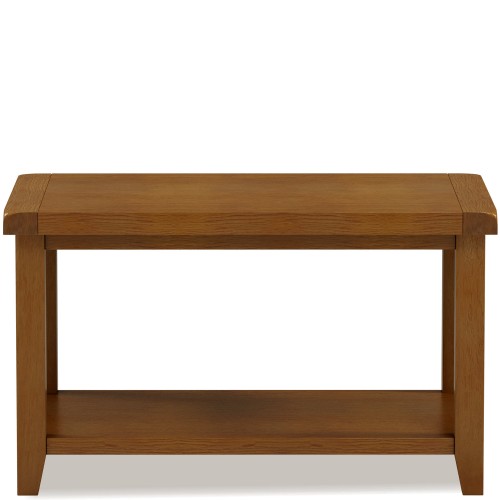 Barton Oak Living & Dining Coffee Table With Shelf