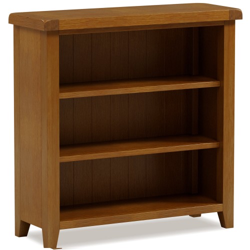 Barton Oak Living & Dining Low Bookcase