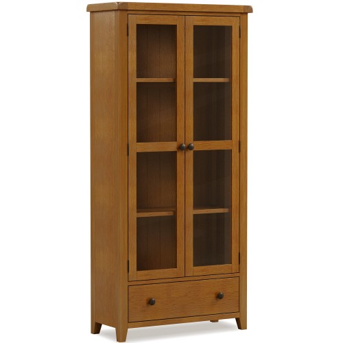 Barton Oak Living & Dining Display Cabinet