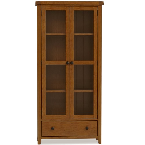 Barton Oak Living & Dining Display Cabinet