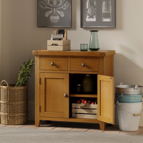 Barton Oak Living & Dining Small Sideboard