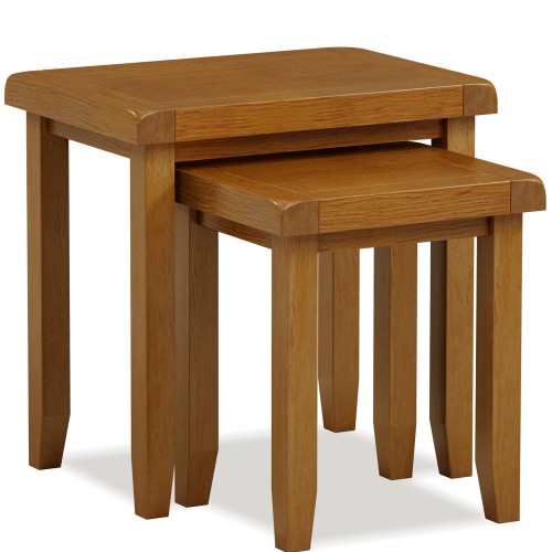 Barton Oak Living & Dining Nest Of 2 Tables