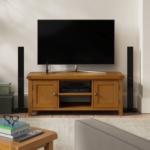Barton Oak Living & Dining Plasma Tv Unit