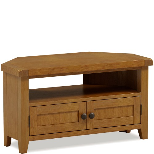 Barton Oak Living & Dining Corner Tv Unit