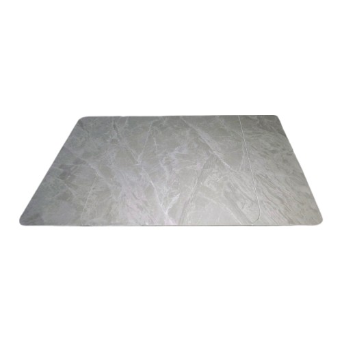 PAOLO Petite Argento Grey Gloss Ceramic Extending Dining Table (90/120/150cm)
