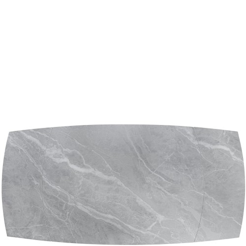 Tomas Ceramic Argento Grey Matt 160cm Fixed Dining Table