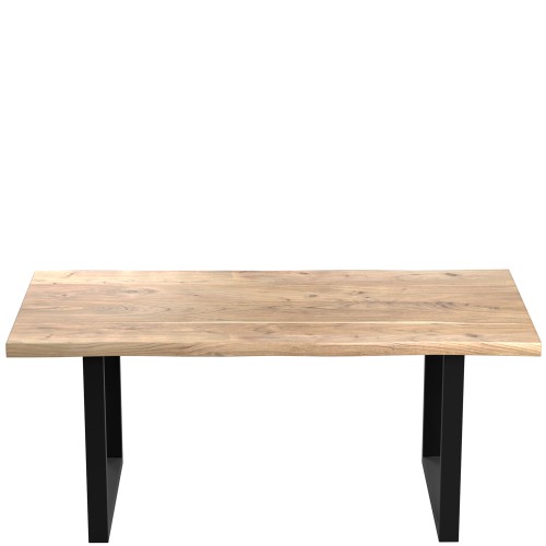 Monarch Acacia Live Edge 180cm DINING TABLE U LEG With 2 Chairs and 1 Bench