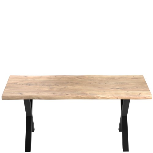 Monarch Acacia Live Edge 180cm DINING TABLE X LEG With 2 Chairs and 1 Bench