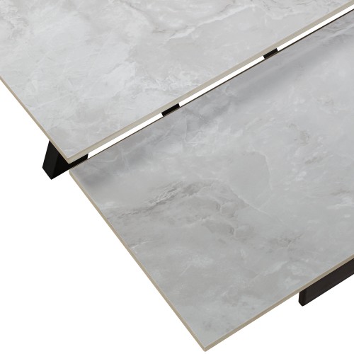 VITO Ceramic Pearla Grey - EXT Gloss 120/150/180 with 4 Chairs