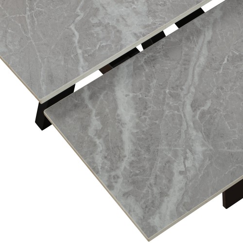 VITO Ceramic Argento Grey - EXT Matt 120/150/180 with 4 Chairs