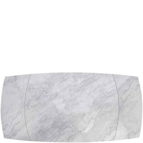 ENZO Ceramic Pearla Grey - EXT Gloss 120/180 With 4 Chairs