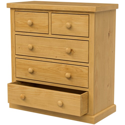 Chunky Pine 2 Over 3 Chest of Drawers