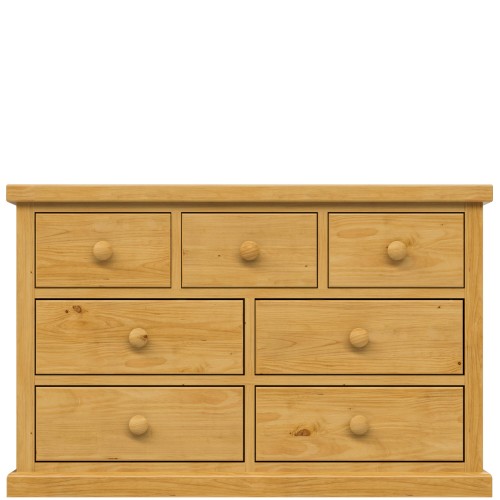 Chunky Pine 3 Over 4 Chest of Drawers