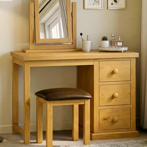Chunky Pine Dressing Table