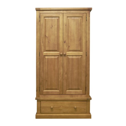 Chunky Pine Gents Double Wardrobe