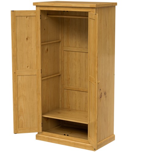 Chunky Pine Ladies Double Wardrobe
