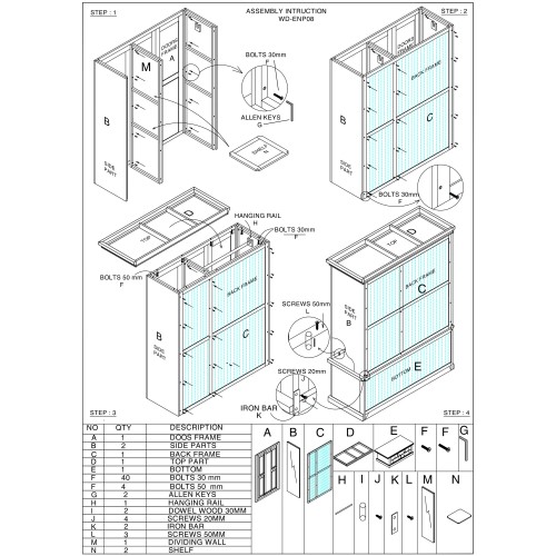 Country Pine Triple Wardrobe with Drawers