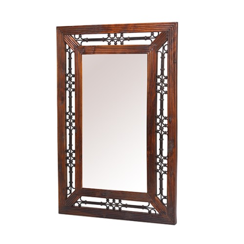 Jali Sheesham Rectangular Mirror
