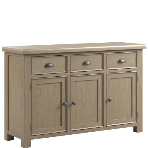 Stoneford Oak Large 3 Door 3 Drawer Sideboard