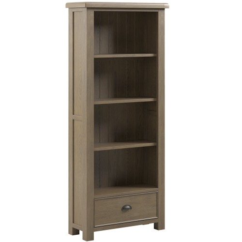 Stoneford Oak Large Bookcase with Drawers