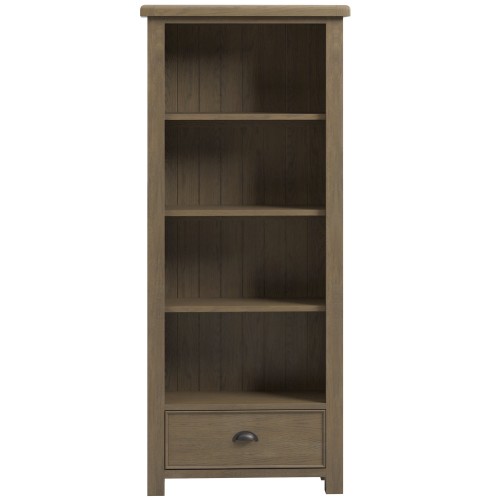 Stoneford Oak Large Bookcase with Drawers