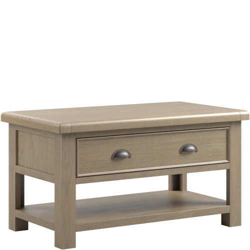 Stoneford Oak Coffee Table with 2 Drawers