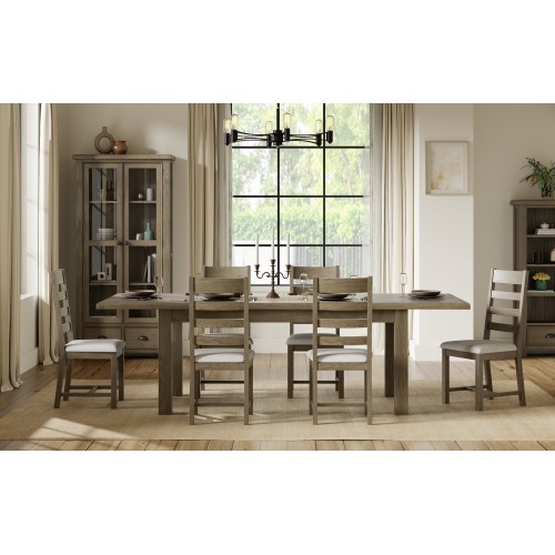 Stoneford Oak 120-160 cm Extending Dining Table and 4 Chairs
