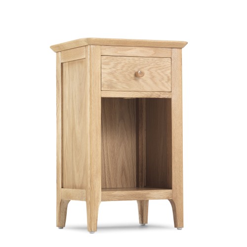 Small oak discount bedside cabinet