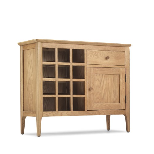 Enfield Oak Winerack Sideboard Lifestyle Furniture UK