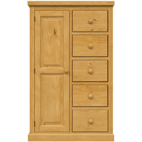 Chunky Pine Combination Wardrobe