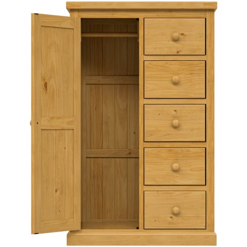 Chunky Pine Combination Wardrobe