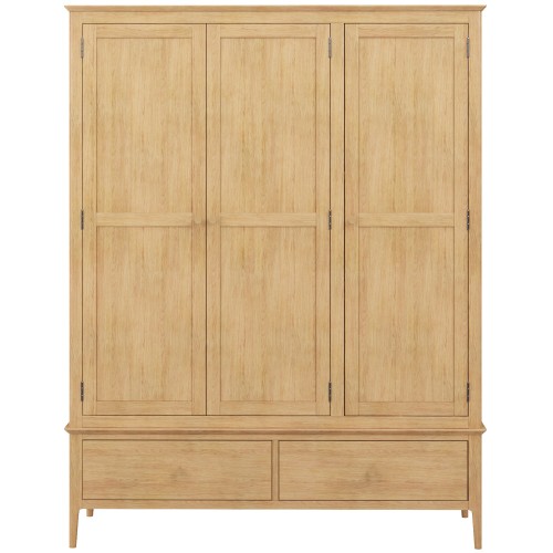 Danbury Oak Triple Wardrobe